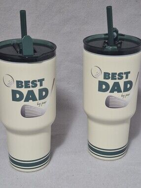 Bundle of 2 | Best Dad Golf Gifts | Stainless Steel Tumblers | 33.8 oz